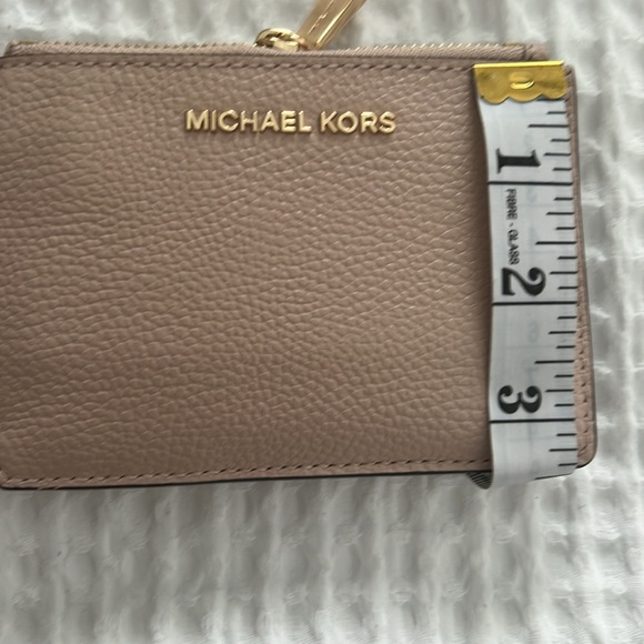 Michael Kors Soft Pink 2Pcs Set grained leather crossbody bag/coin purse• - Picture 9 of 10